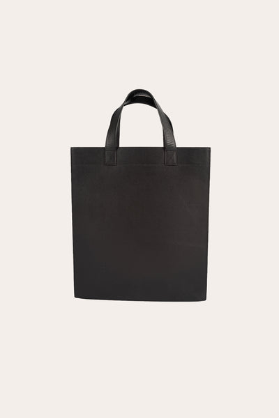 Leather Tote Black
